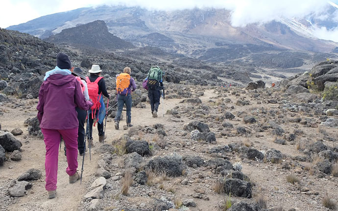 Scenic view along the Machame Route on Mount Kilimanjaro